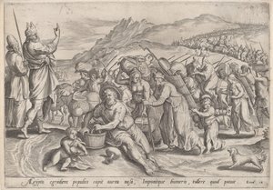Utvandringen fra Egypt, ca. 1585.