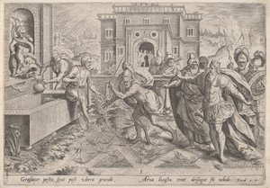 Pesten av gresshopper, ca. 1585.