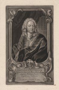 Johann Mattheson, gravert av Johann Jakob Haid (1704-67), ca. 1744 (mezzotint)