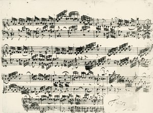 Partitur for 15 oppfinnelser BWV 772-801, 2-delt kontrapunktisk av Johann Sebastian Bach (1685-1750)