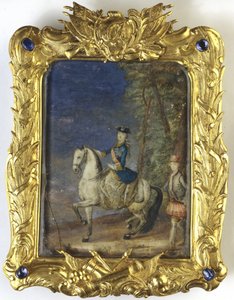 Rytterportrett av keiserinne Katarina II 1729-1796 av Johann Stenglin