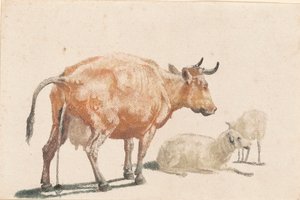 The Pissing Cow, 1690-tallet. av Johann Teyler