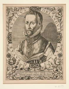Portrett av Orlando Lassus, fra JJ Boissard, av Johann Theodor de Bry