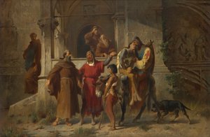 Studie til maleriet: Returning Crusaders
