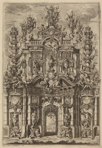 Triumfbue for Charles V av Johann Ulrich Kraus, after Peter Schubert von Ehrenberg