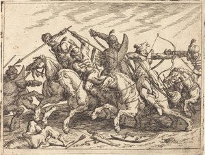 Innfall av ulike kamper av Johann Wilhelm Baur