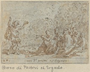 Kor av hyrder og Ergasto av Johann Wilhelm Baur