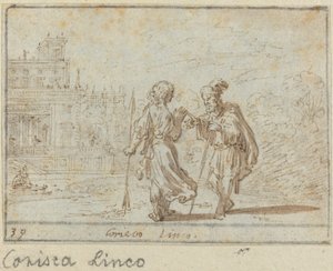 Corisca og Linco av Johann Wilhelm Baur