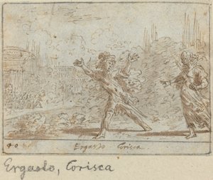 Ergasto og Corisca av Johann Wilhelm Baur