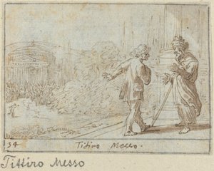 Titiro og Messo, 1640. av Johann Wilhelm Baur