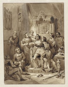 Grev William V blir gal og myrder Gerrit van Wateringen, 1357