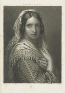 Portrett av en ukjent kvinne av Johann Wilhelm Kaiser (I)