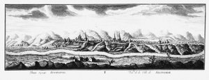 Utsikt over Krasnoyarsk, ca 1735