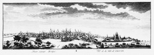 Utsikt over Yakutsk, ca 1735