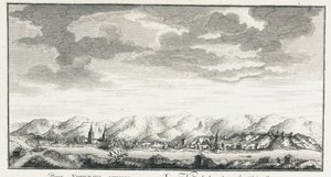 Utsikt over festningen Udinskoye, ca 1735