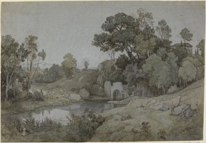 Egerias grotte av Johann Wilhelm Schirmer