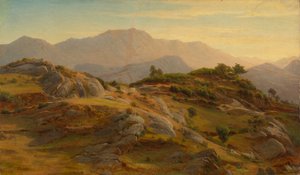 Landskap ved Civitella av Johann Wilhelm Schirmer