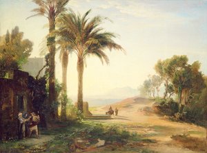 Mannens avgang til Jeriko (morgen) ca. 1856