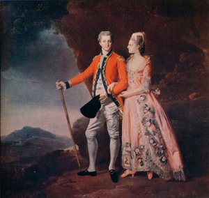 Par i et fjellandskap, c1779 av Johan Joseph Zoffany