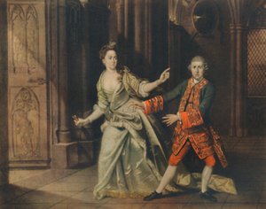 David Garrick og fru Pritchard som Macbeth og Lady Macbeth, 1768, 1948. av Johan Joseph Zoffany