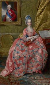 Portrett av erkehertuginne Maria Amalia av Østerrike, hertuginne av Parma, ca. 1778 av Johan Joseph Zoffany