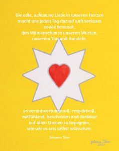 The joyful heart love star - versjon 1 av Johanna Thier