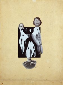 Venus ved Kongenes spill - Johannes Theodor Baargeld (Zentrodada) (1892-1927). Collage av Johannes Baargeld