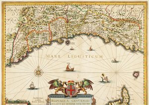 Republikken Genova, Kart av Jan Baptist Vrients, Kobberstikk av Johannes Baptista Vrints