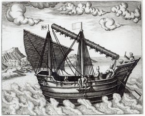 A Chinese Junk, illustrasjon fra 