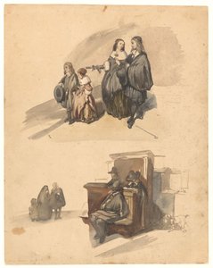 Studier på figurer av Johannes Bosboom