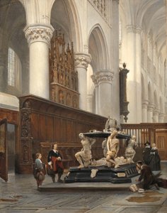 Koret til O.L.-Vrouwekerk i Breda med graven til Engelbert II av Nassau Vår Frue kirkes kor i Breda med graven til Engelbert II av Nassau
