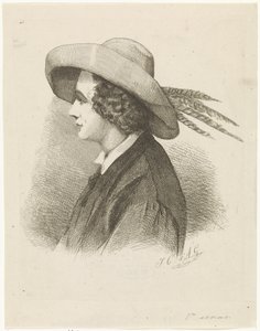 Portrett av Martinus Antonius Kuytenbrouwer i profil