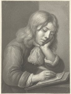 skrivende gutt av Johannes Cornelis Mertens