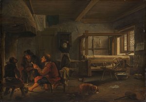 Et veververksted av Johannes Dircksz van Oudenrogge