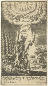 Kvinnen blir tatt opp til himmelen av Johannes Drappentier (voor 1669 na 1713)