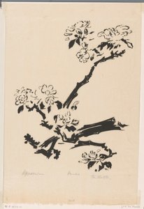 Appelbloesem (original tittel på objekt) av Johannes Frederik Engelbert ten Klooster (signed by artist)