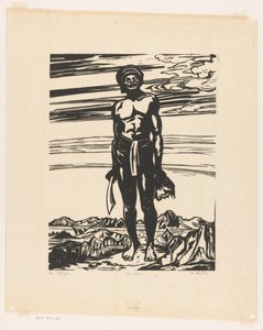The Warrior (original tittel på objekt) av Johannes Frederik Engelbert ten Klooster (signed by artist)