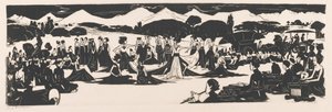 Djokja (original tittel på objekt) av Johannes Frederik Engelbert ten Klooster (signed by artist)