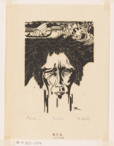 Papoea (original tittel på objekt) av Johannes Frederik Engelbert ten Klooster (signed by artist)