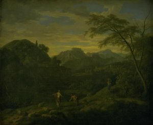 Sørlig fjellandskap av Johannes Glauber
