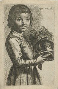 Gutt med hjelm av Johannes Gronsveld
