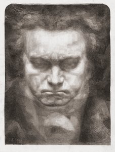 Ludwig van Beethoven, portrett av Johannes Hendricus Fekkes