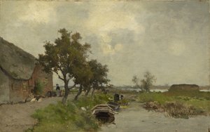 Vaske klær, ca. 1850-80