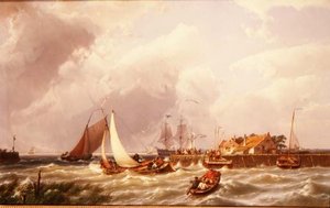 Havnemunningen av Johannes Hermann Barend Koekkoek