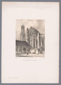 Utsikt over Dom-kirken og Dom-tårnet i Utrecht Domkirken i Utrecht (tittel på objekt) Nederlandsk by- og havneutsikt etter tegninger av Everhardus Koster (serietittel) E. Kosters skissebok: Dutch City and Harbour Views (serietittel)