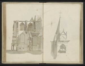 Gamle kirken i Delft av Johannes Huibert Prins