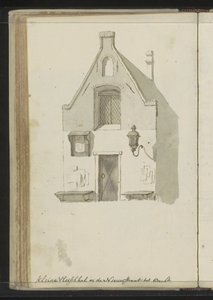 Fasade av Kleine Vleeshal på Lange Nieuwstraat i Utrecht av Johannes Huibert Prins