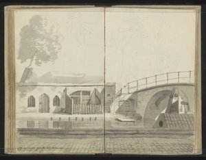Weesbrug over Oudegracht i Utrecht av Johannes Huibert Prins
