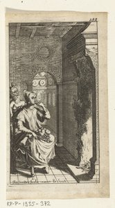 Den fine djevelen Bokillustrasjon for Simon de Vries, Seven Duyvelen som styrer og tjener Hedendaeghsche Dienstmaegden, Amsterdam, 1682