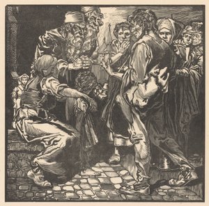 Mann møtte pengesekk av Johannes Josephus Aarts (signed by artist)
